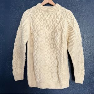 Handknit by Kelly Knitwear Traditional Aran Sweater